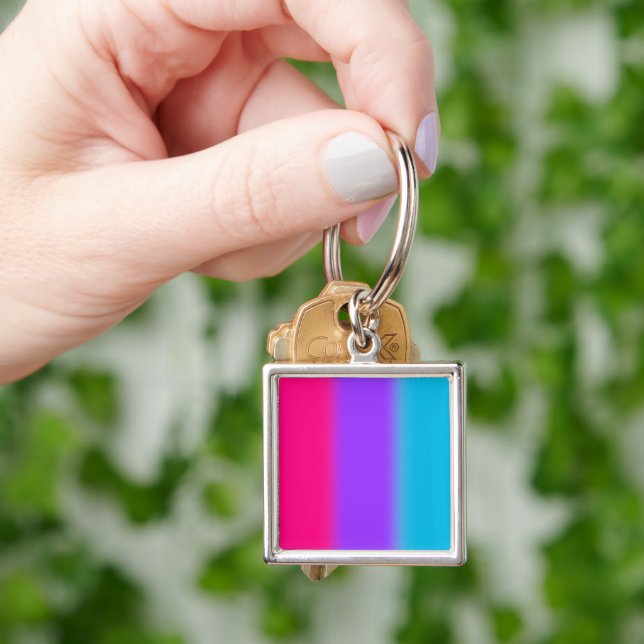 Androgynous Pride Gradient - Gift for Androgynous  Keychain (Hand)
