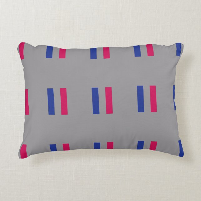 ANDROGYNOUS PRIDE PATTERN ACCENT PILLOW (Front)