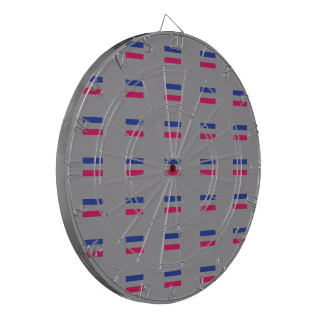 ANDROGYNOUS PRIDE PATTERN DART BOARD (Front Left)
