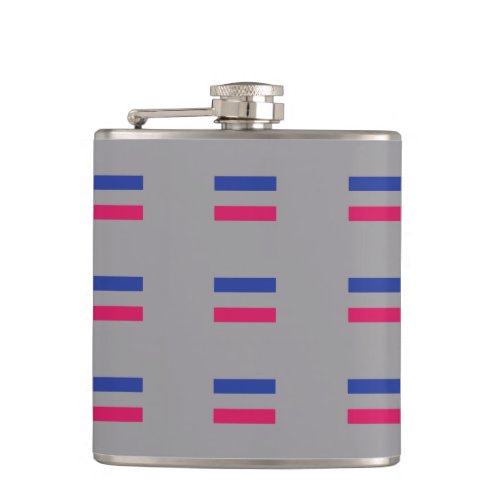 ANDROGYNOUS PRIDE PATTERN HIP FLASK