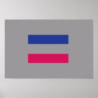 ANDROGYNOUS PRIDE PATTERN POSTER