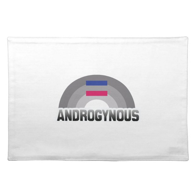 ANDROGYNOUS RAINBOW CLOTH PLACEMAT (Front)