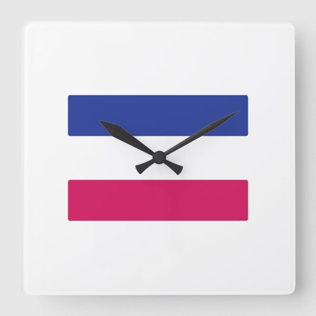 ANDROGYNOUS SYMBOL SQUARE WALL CLOCK (Front)