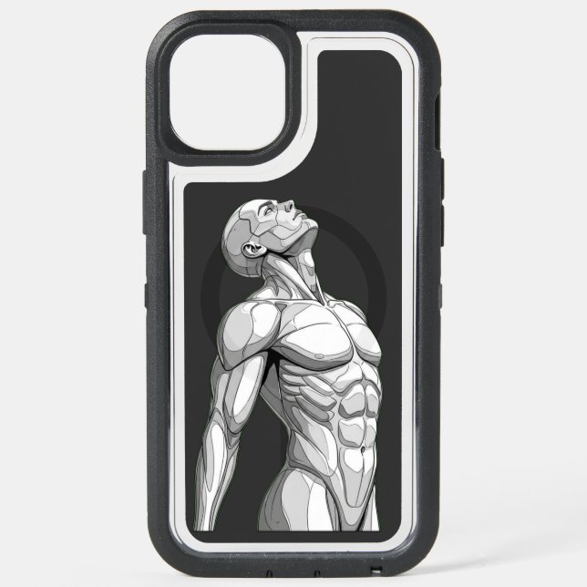 Android Anatomy: Apple iPhone 15 Plus Cyborg Case (Back)