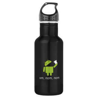 android > apple (dark water bottle) bottle