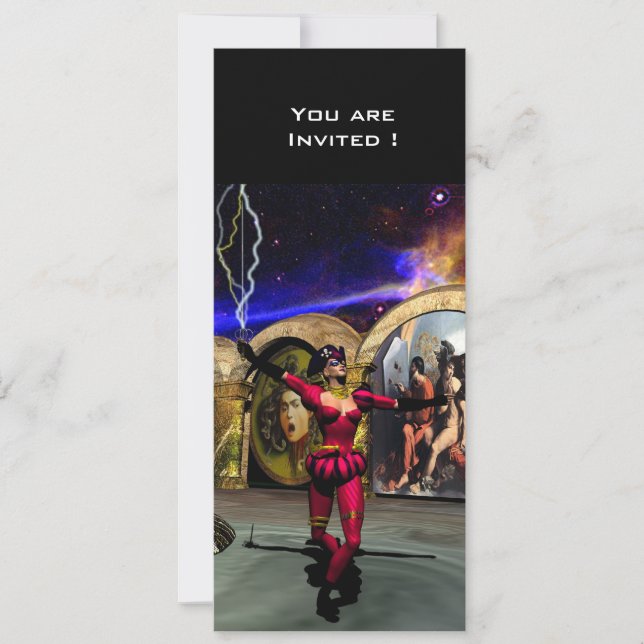 ANDROID BALLET , Science Fiction Invitation (Front)