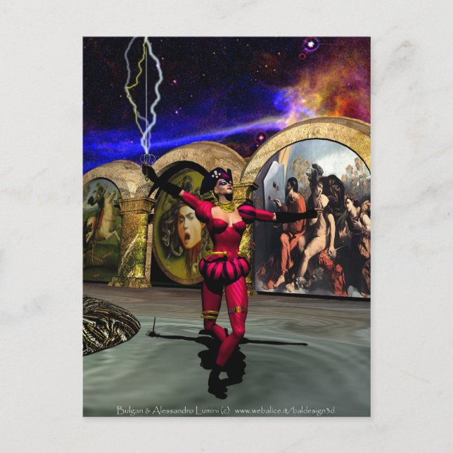 ANDROID BALLET , Science Fiction Postcard (Front)