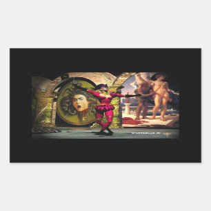 ANDROID BALLET , Science Fiction Rectangular Sticker