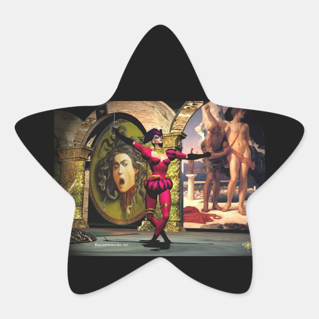 ANDROID BALLET , Science Fiction Star Sticker (Front)