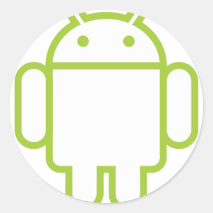 android classic round sticker