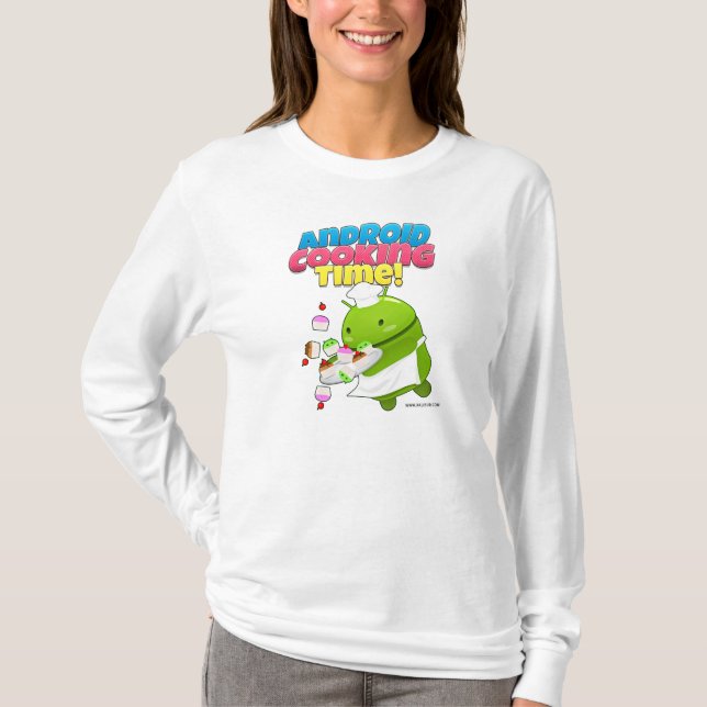 Android Cooking Time Shrit T-Shirt (Front)