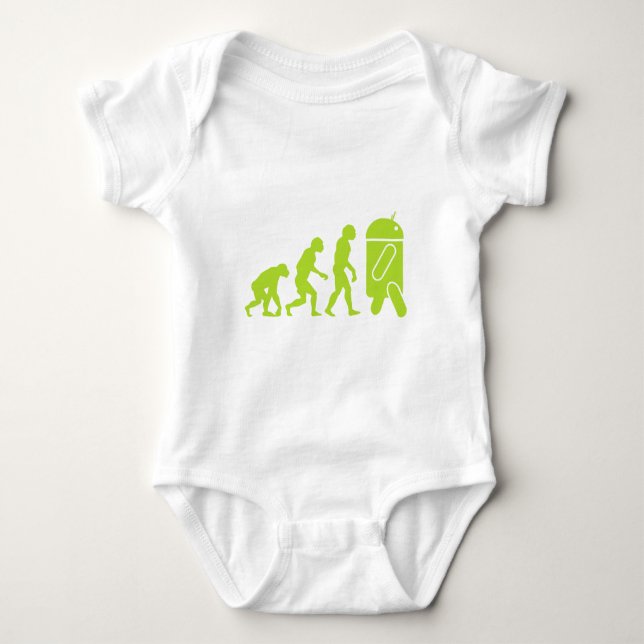 Android Evolution Baby Bodysuit (Front)