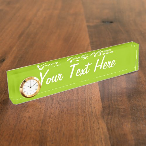 Android Green Color Decor Ready to Customize Name Plate