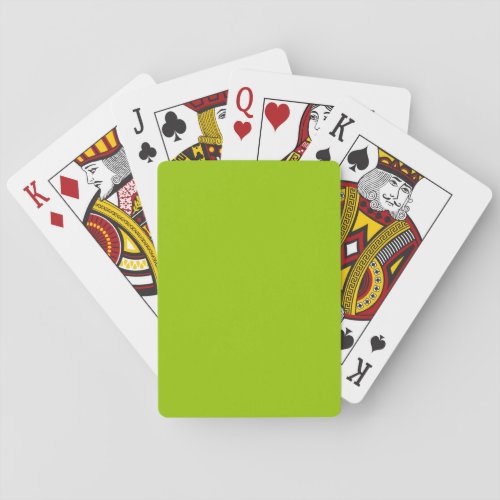 Android Green Color Decor Ready to Customize Poker Cards