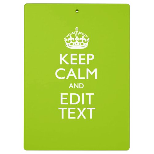 Android Green Decor Keep Calm And Your Text Clipboard