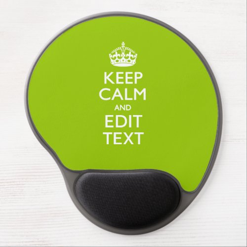 Android Green Decor Keep Calm And Your Text Gel Mouse Pad