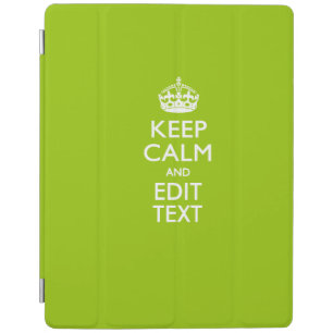 Android Green Keep Calm And Your Text iPad Smart Cover