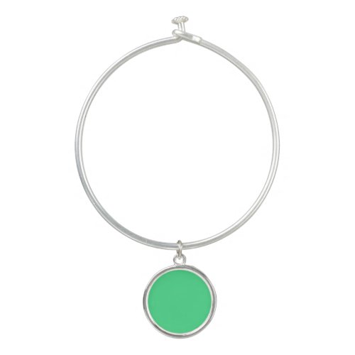 Android green solid color  bangle bracelet