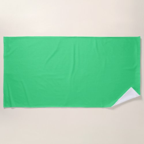 Android green solid color  beach towel