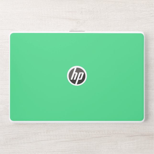 Android green (solid color)  HP laptop skin (Front)