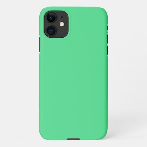 Android green solid color  iPhone 11 case