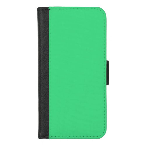 Android green solid color  iPhone 87 wallet case