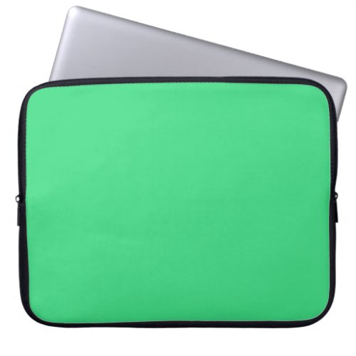 Android green solid color  laptop sleeve