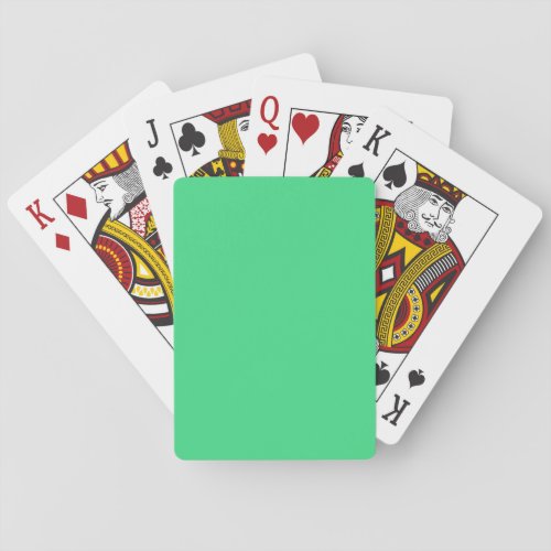Android green solid color  poker cards