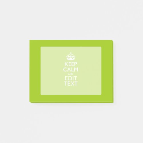 Android Green Style Keep Calm And Your Text Post_it Notes