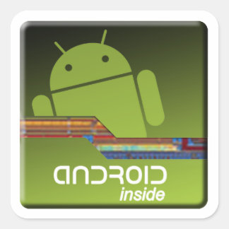 Android Inside Square Sticker