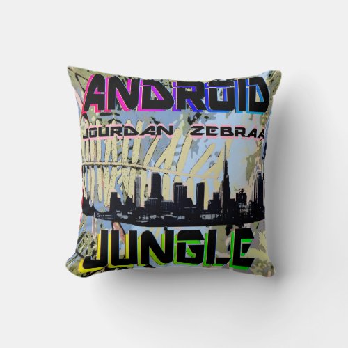 Android Jungle Famous MixTape Pillow 16x16