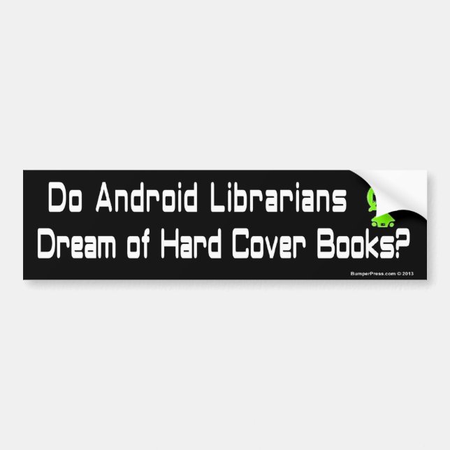 Android Librarians Bumper Sticker (Front)
