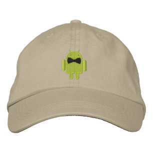 Android Robot Formal Gala Bowtie Embroidery Embroidered Baseball Cap