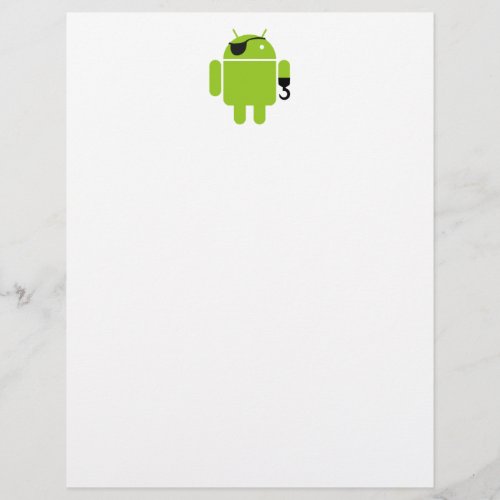 Android Robot Icon as a Pirate