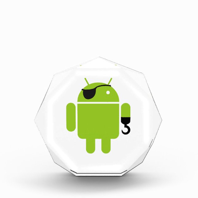 Android Robot Icon as a Pirate Award (Front)