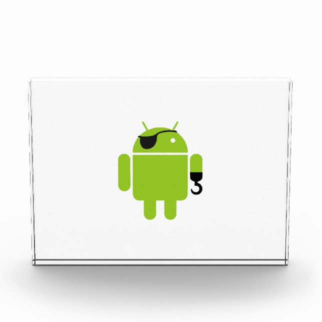 Android Robot Icon as a Pirate Award (Front)