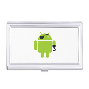 Android Robot Icon as a Pirate Business Card Holder