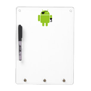Android Robot Icon as a Pirate Dry Erase Board