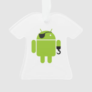Android Robot Icon as a Pirate Ornament
