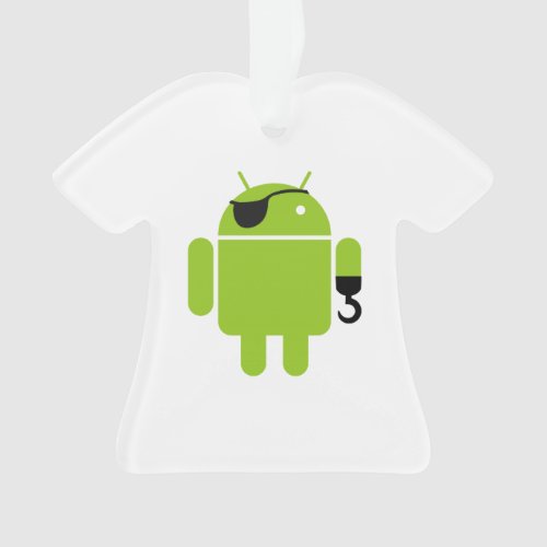 Android Robot Icon as a Pirate Ornament