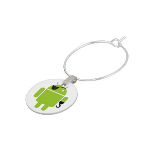 Android Robot Icon as a Pirate Wine Charm