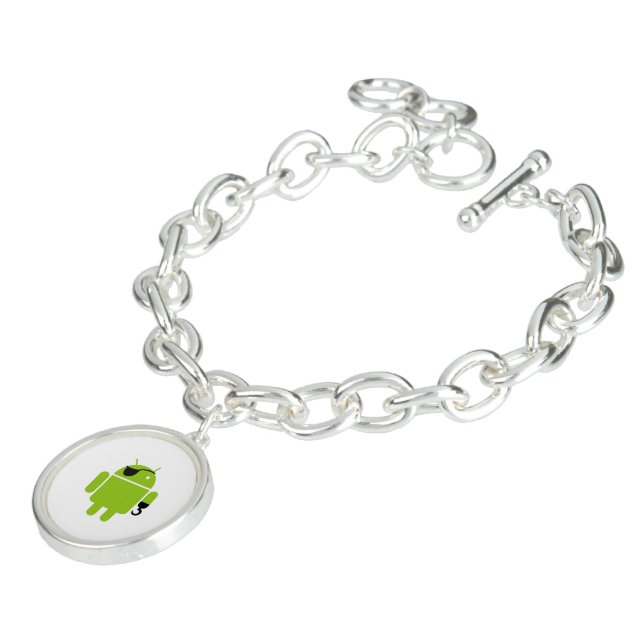Android Robot Mighty Pirate Charm Bracelet (Side)