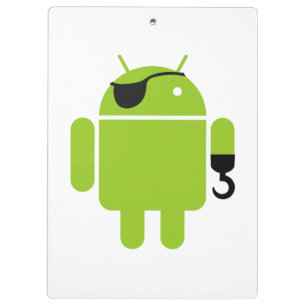 Android Robot Mighty Pirate Clipboard