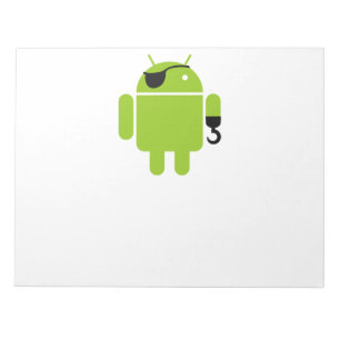 Android Robot Mighty Pirate Notepad