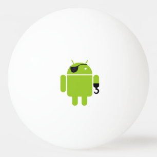 Android Robot Mighty Pirate Ping-Pong Ball