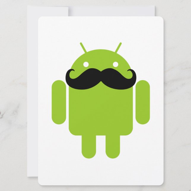 Android Robot Mustache (Front)