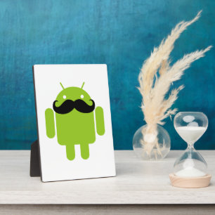Android Robot Mustache Plaque