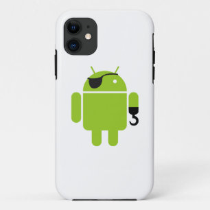 Android Robot Pirate Graphic iPhone 11 Case