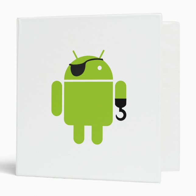 Android Robot Pirate Style Binder (Front/Inside)