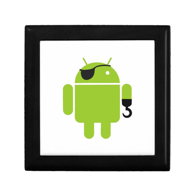 Android Robot Pirate Style Gift Box (Front)